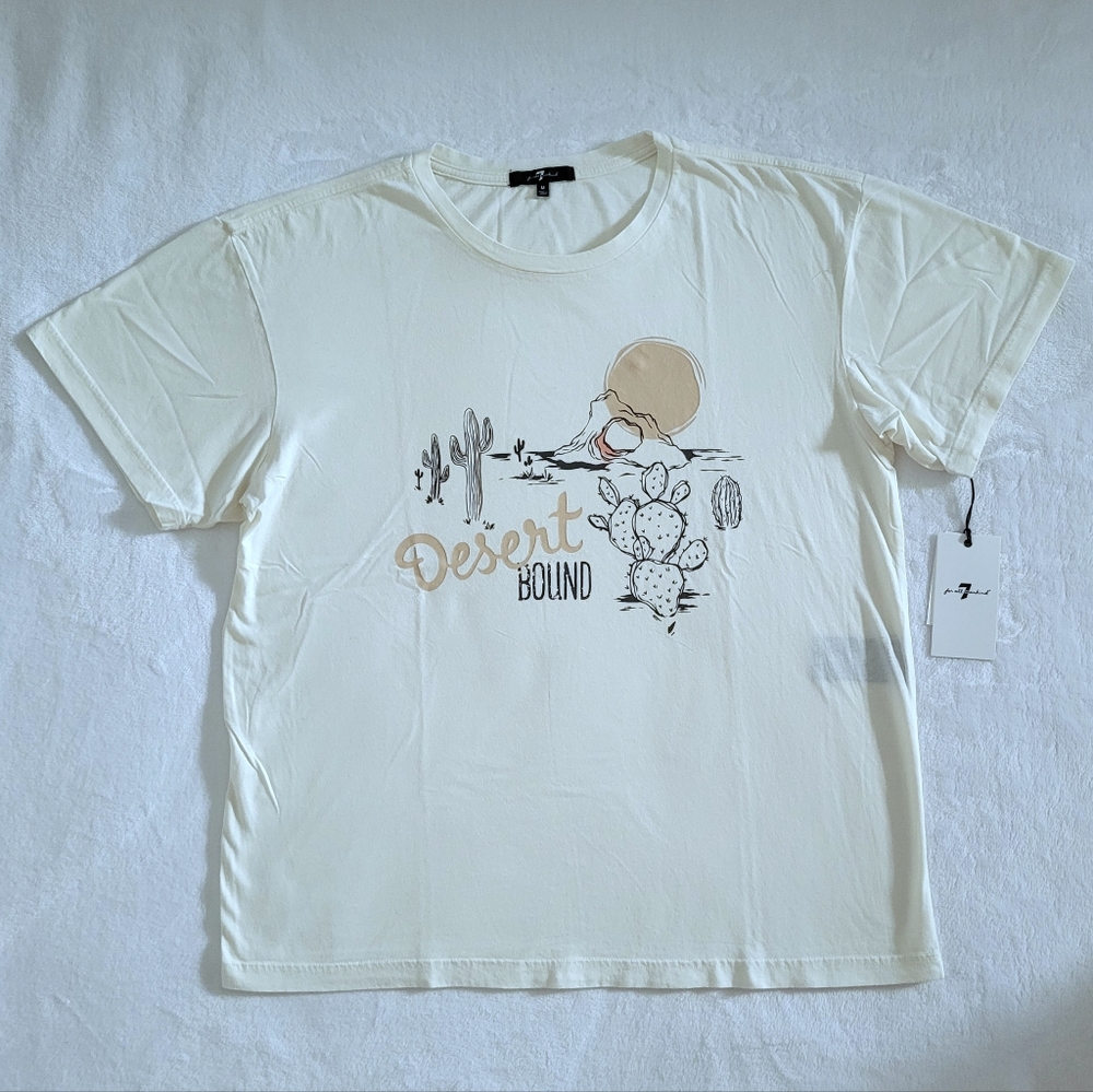 ✨️HP✨️ 7 For All Mankind "Desert🏜 Bound" Graphic Tee👕 - NWT - Picture 1 of 13